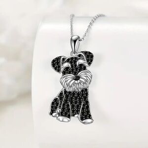 Schnauzer Dog Pendant Necklace, Schnauzer Necklace, Dog Necklace